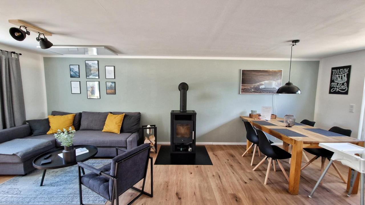 Ferienhaus Seeoase mit Kamin - Badestelle fußläufig Joachimsthal Exterior foto