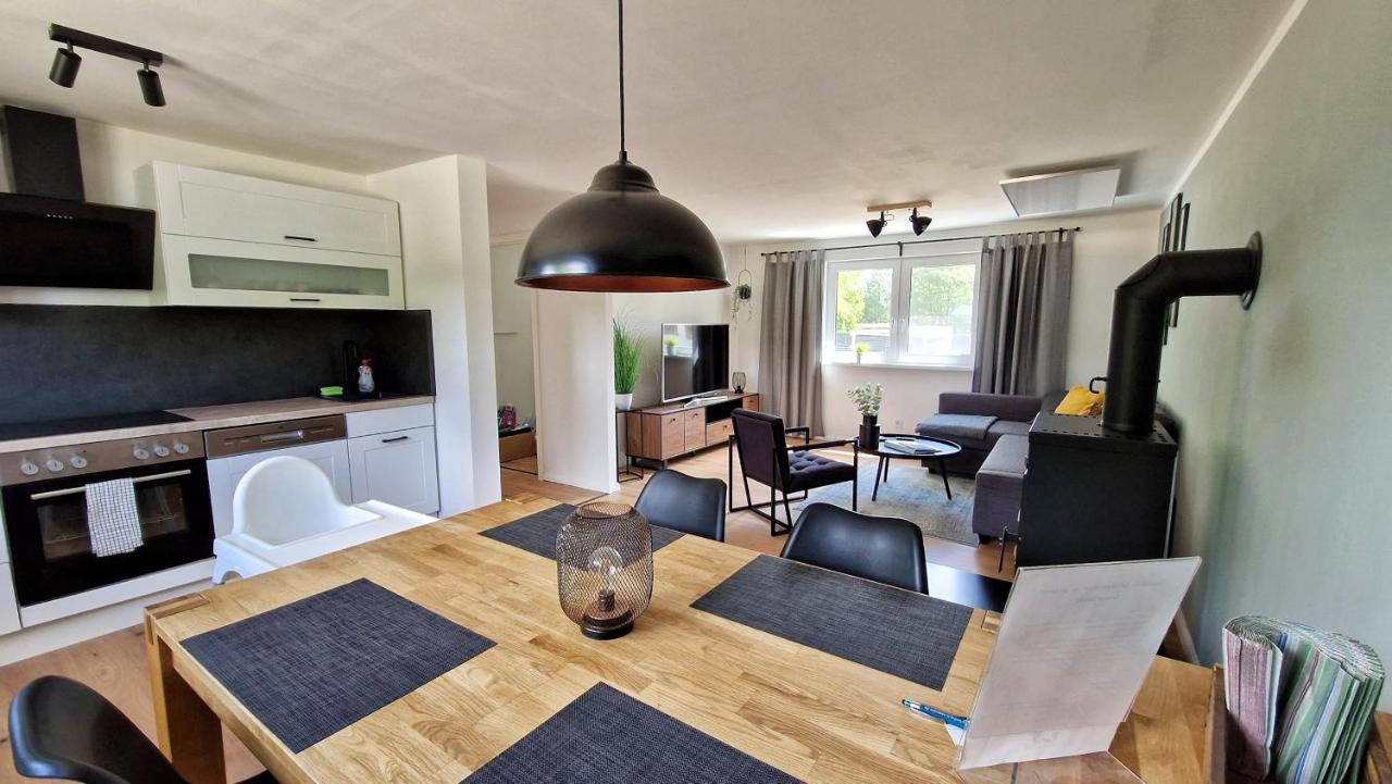 Ferienhaus Seeoase mit Kamin - Badestelle fußläufig Joachimsthal Exterior foto