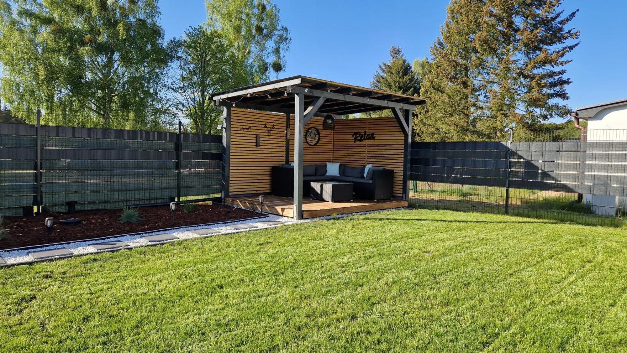 Ferienhaus Seeoase mit Kamin - Badestelle fußläufig Joachimsthal Exterior foto